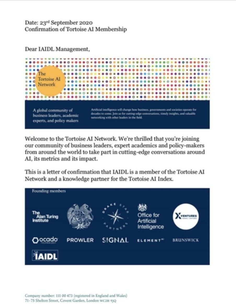 Tortoise AI Network — knowledge partner