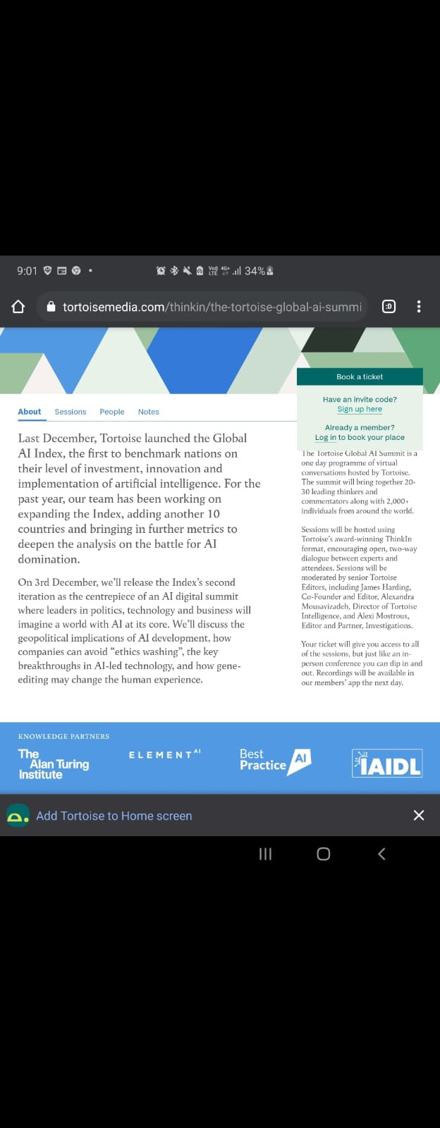 Listed as a Global AI Summit knowledge partner